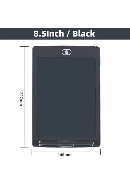 8.5 Inç Siyah 8.5 Inç LCD Yazma Tablet Çizim Tahtasında Çocuklar Graffiti Eskiz Defteri Oyuncaklar El Yazısı Yazı Tahtası Sihirli Çizim Tahtasında Oyuncak Hediye (Yurt Dışından)