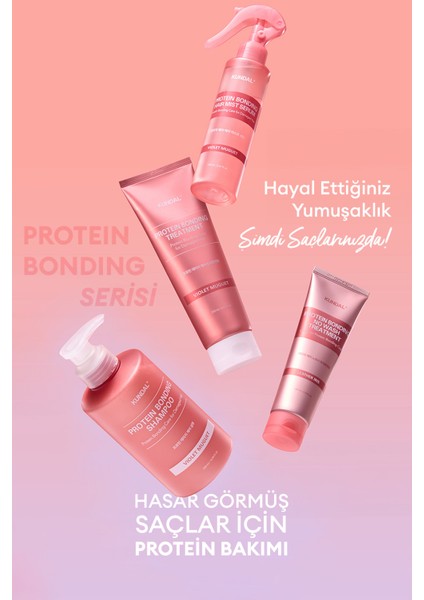 Yoğun Onarıcı ve Isı Koruyucu Bakım Şampuanı KUNDAL Protein Bonding Shampoo 500ml Violet Muguet
