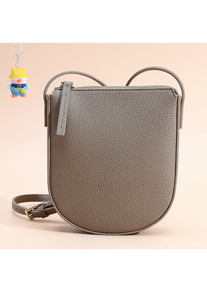 Moda Bayan Crossbody Omuz Çantası Kadın Çok Yönlü Fermuarlı Küçük Kare Çanta (Yurt Dışından)