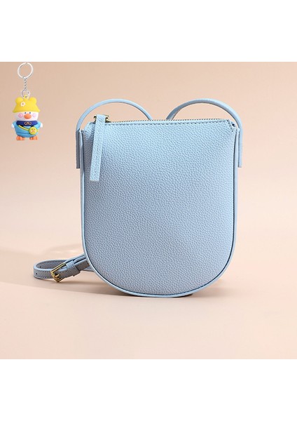 Moda Bayan Crossbody Omuz Çantası Kadın Çok Yönlü Fermuarlı Küçük Kare Çanta (Yurt Dışından)