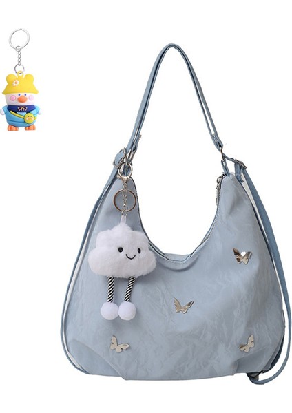 Büyük Kapasiteli Çanta Kadın Başliyö Tote Çantası Omuz Tek Omuz Crossbody Sırt Çantası (Yurt Dışından)