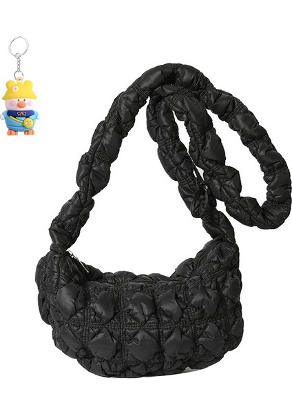 Bulut Çanta Tek Omuz Crossbody Çanta Kabarcık Pli Çanta Büyük Kapasiteli Koltuk Altı Çanta Köfte Çanta (Yurt Dışından)