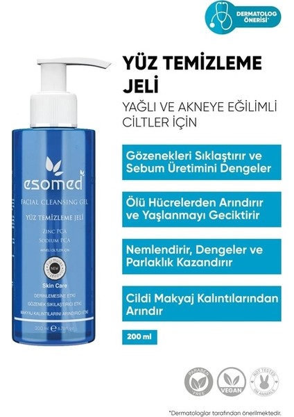 Acneli Yüz Temizleme Jeli