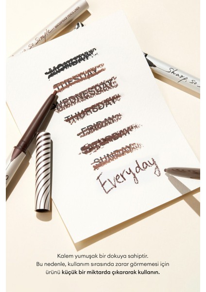 Suya Dayanıklı, İnce Uçlu Göz Kalemi CLIO Sharp So Simple Waterproof Pencil Liner (03 Cacao Brown)