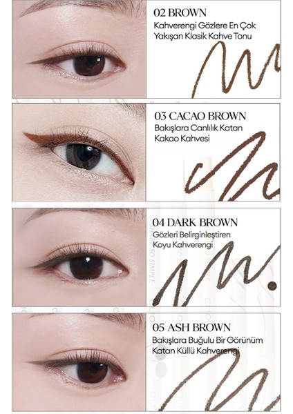Suya Dayanıklı, İnce Uçlu Göz Kalemi CLIO Sharp So Simple Waterproof Pencil Liner (01 Black) modelleri