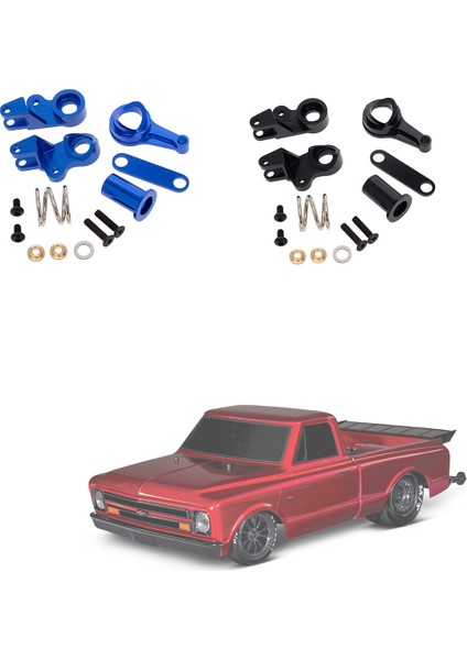 Traxxas Drag Slash 1967 Chevy C10 1/10 Rc Drag Truck Yükseltme Parçaları Için Metal Direksiyon Zil Krankları ve Servo Koruyucu Seti, 1 (Yurt Dışından)