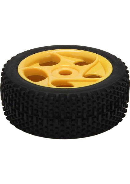 4 Adet/takım Rc Off-Road Araba Buggy Kauçuk Kamyon Lastikleri Lastik Jant Jant Hex Adaptörü 17 mm 811 8sc 94885 84-801 Sarı (Yurt Dışından)