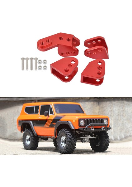 Rc Araba RER11414 Alüminyum Alt Bağlantı Montaj Seti Aks Redcat Gen8 Scout Iı RER11337 1/10 Rc Ca Yükseltme Parçası Kırmızı (Yurt Dışından)