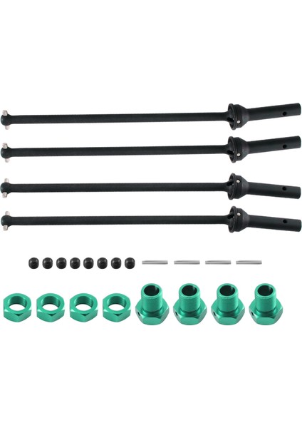 4 Adet Metal Ön ve Arkadan Çekişli Motosiklet Mili Cvd Genişletilmiş Tekerlek Altıgen ile 1/10 Arrma Kraton Outcast Yükseltme Parçaları, Yeşil (Yurt Dışından) modelleri