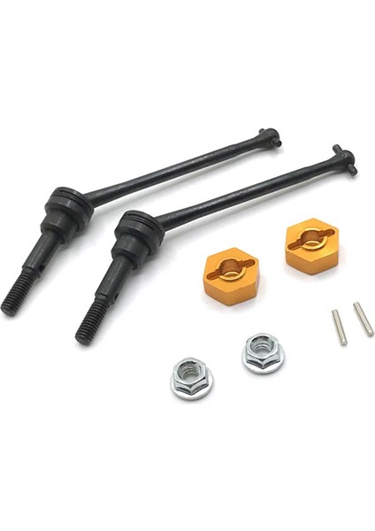 Metal Ön Tahrik Mili Cvd 12MM Hex Adaptörü ile Wltoys 12428 12423 1/12 Rc Araba Kısa Kulvar Kamyon Yükseltme Parçaları, 3 (Yurt Dışından)