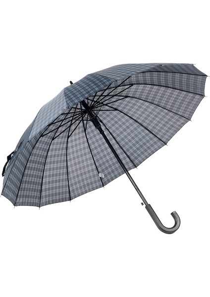 Rst Lacivert Kare Ekose Fiber 16 Telli Erkek Baston Şemsiye M21MARRST02R003 fiyatları