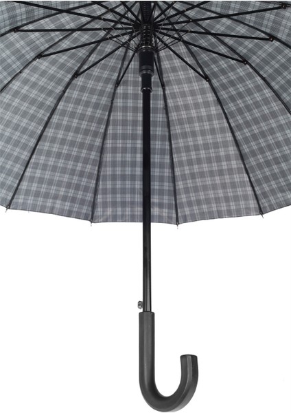 Rst Lacivert Kare Ekose Fiber 16 Telli Erkek Baston Şemsiye M21MARRST02R003 modelleri