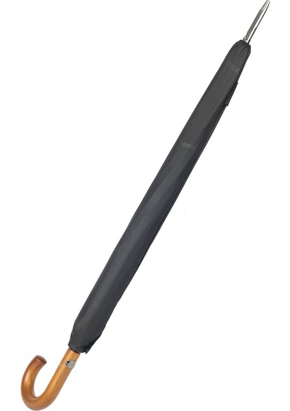 Siyah Ekose Ahşap Saplı 16 Çelik Telli Premium Lüks Erkek Baston Şemsiye M21MARMPR1025R002 fırsatları