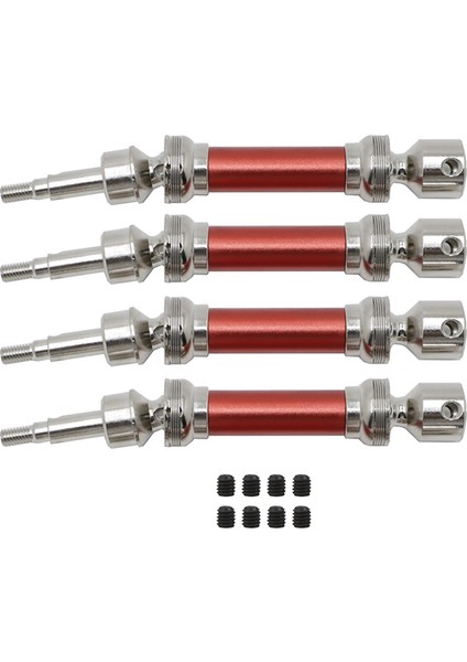 Arrma 1/8 Infraction 1/8 3s Rc Araba Yükseltme Parçaları Için Metal Ön ve Arka Tahrik Mili Cvd, Kırmızı (Yurt Dışından)