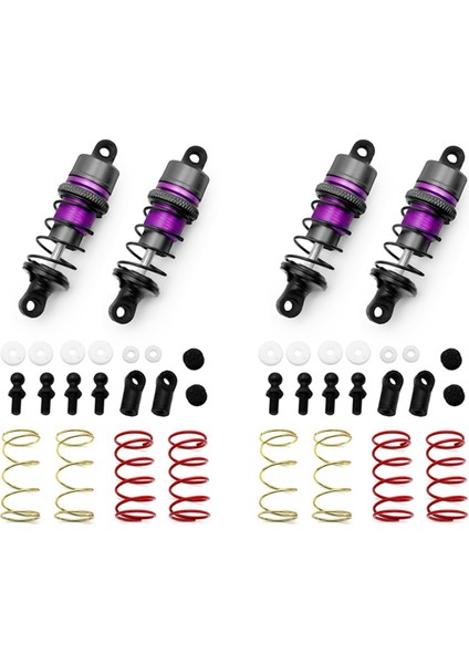 1/10 Metal Hidrolik Amortisörler Rc Uzaktan Kumandalı Araba Mor (Yurt Dışından)