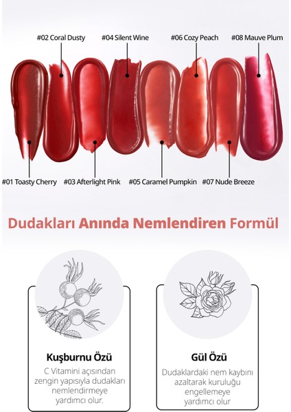 Blur Efekti Veren, Nemlendirici, Hafif Dokulu Tint CLIO Dewy Blur Tint (06 Cozy Peach)