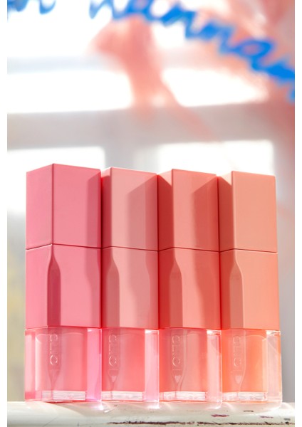 Işıltılı Renklerde, Nemlendirici, Uzun Süre Kalıcı Tint CLIO Dewy Syrup Tint (04 Peachy Spring)