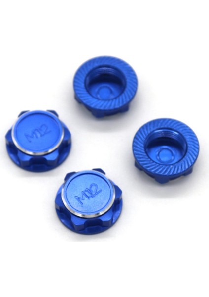 4 Adet 17MM M12 Metal Tekerlek Altıgen Somun Kapağı 1/7 Motor Km Rc Araba Arrma Mojave Yükseltme Parçaları Aksesuarları, 4 (Yurt Dışından)