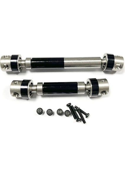 2 Adet Metal Tahrik Mili Cvd Tahrik Mili TRX4M -4m 1/18 Rc Paletli Araba Yükseltme Parçaları Aksesuarları, Siyah (Yurt Dışından)