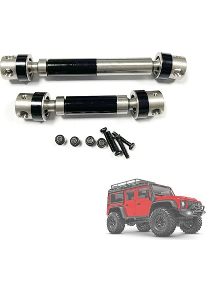 2 Adet Metal Tahrik Mili Cvd Tahrik Mili TRX4M -4m 1/18 Rc Paletli Araba Yükseltme Parçaları Aksesuarları, Siyah (Yurt Dışından) indirimleri