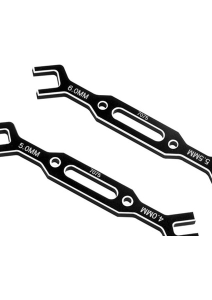 4 Adet Anahtar 3/3.2/3.5/3.7/4/5/5.5/6mm Rc Araba Drone Tekne Siyah (Yurt Dışından)
