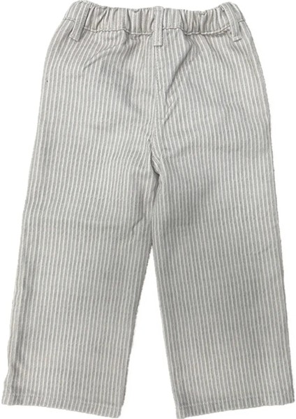 Unisex Çocuk Çizgili Pantolon Beli Lastikli Düğmeli modelleri