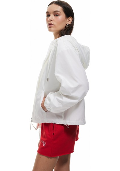 Kapüşonlu Uzun Kollu Şardonlu Fermuarlı Ceket fiyatları