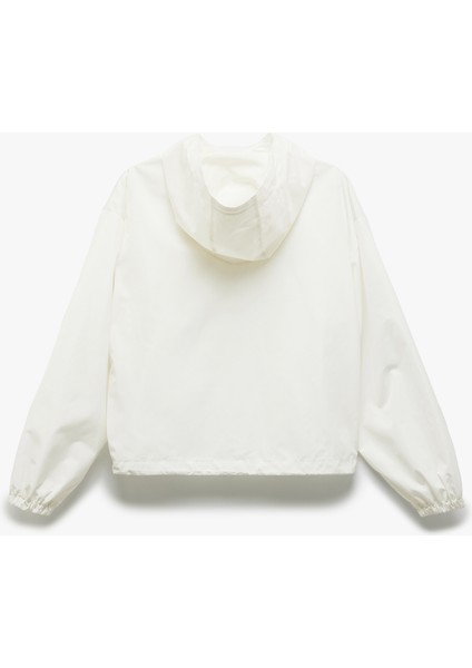 Kapüşonlu Uzun Kollu Şardonlu Fermuarlı Ceket fırsatları