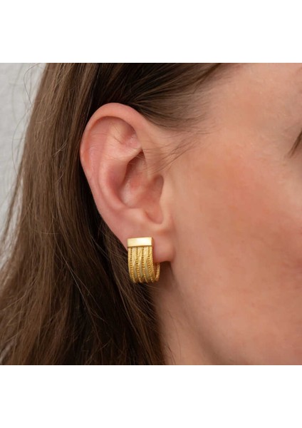 Gümüş Trabzon Hasır Çivili Kadın Küpe CSR2185618 modelleri