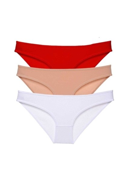 3 Adet Süper Eko Set Likralı Kadın Slip Külot 541