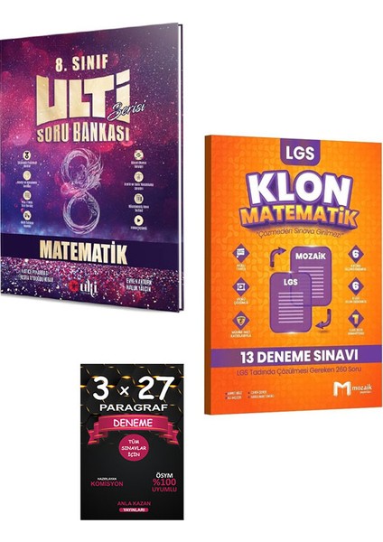 (Sınıf: 8) Lgs Matematik Soru Bankası / Lgs Matematik Klon 13 Deneme