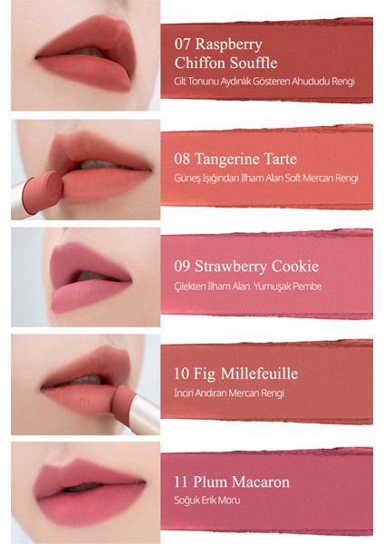 Yumuşak Dokulu, Hafif Mat Görünüm Sunan Ruj CLIO Chiffon Mood Lip (04 Ever Coral)