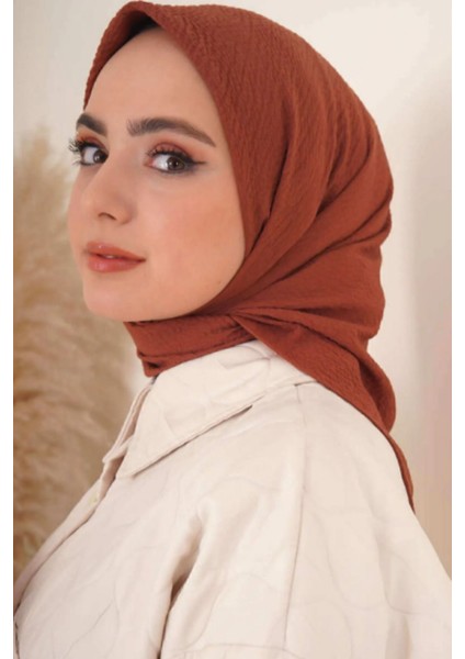 Kadın Tesettür Mio Caz Eşarp Hijab Kiremit fiyatları