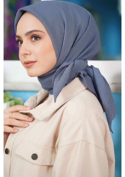 Kadın Tesettür Mio Caz Eşarp Hijab Gri