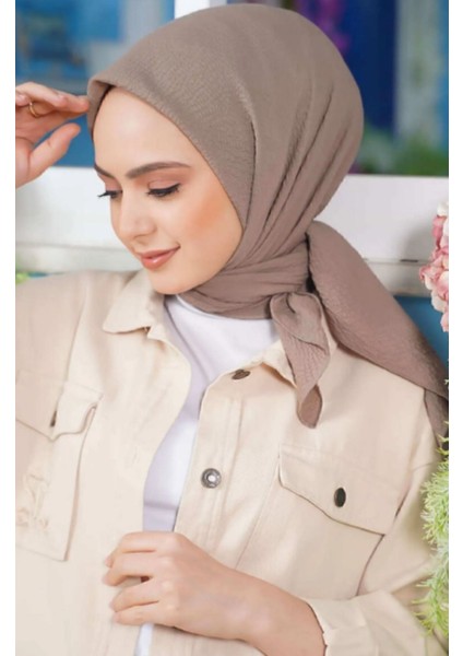Kadın Tesettür Mio Caz Eşarp Hijab Vizon fiyatları