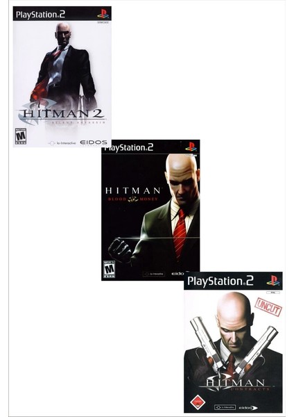 Playstatıon 2 Hitman 1-2-3 Sadece Çipli Cihazlar Için 3 Lü Set Tam Sürüm Demo Değildir