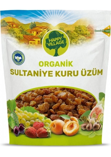 Organik Sultaniye Kuru Üzüm -Üzüm Kurusu - Kuru Meyve - Glutensiz- Vegan 1 kg