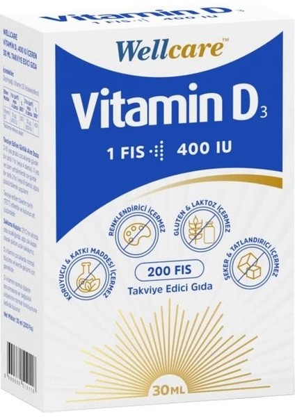 Vitamin D3 400'Iu Sprey 30 ml