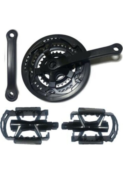 Bisiklet 3 Lü Aynakol 42T & Alüminyum Siyah Bilyalı Pedal Set fiyatları