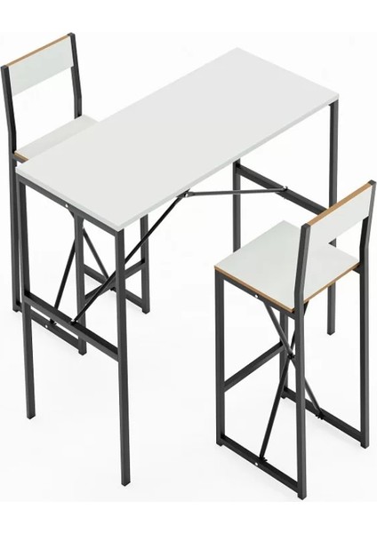 Gzl Bar Masa Bar Sandalye Yemek Masa Sandalye Takımı Beyaz 1580 fiyatları