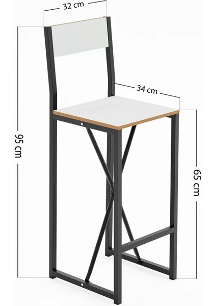 Gzl Bar Masa Bar Sandalye Yemek Masa Sandalye Takımı Beyaz 1580 fırsatları