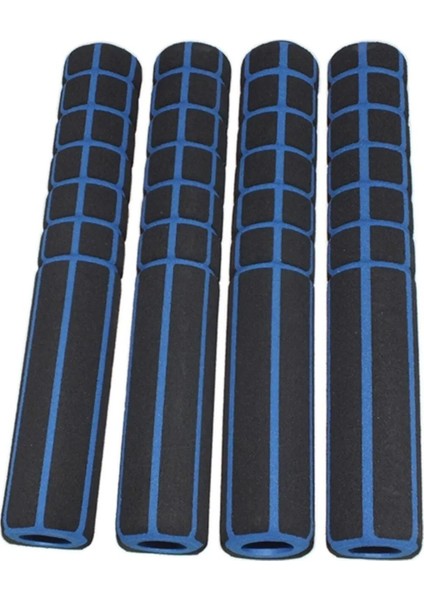 Bisiklet Gidon Elcik Boynuz Sünger 4'lü Set Mavi Siyah