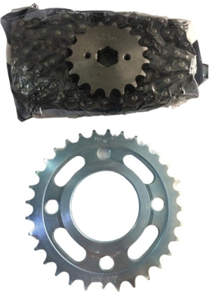 Cg 125 150 200 Zincir Dişli Seti AGK-125 17/32/110 Telli