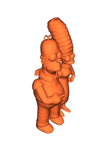 Simpsons Marge ve Homer Çifti Figürü - 15 cm