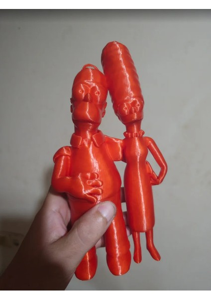 Simpsons Marge ve Homer Çifti Figürü - 15 cm
