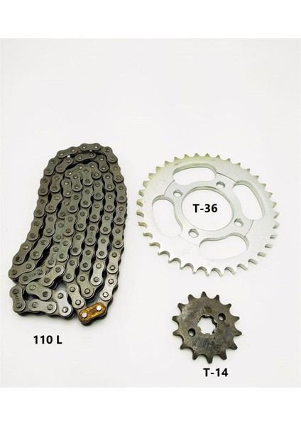 Motorsiklet CUP100 Ön Arka Dişli ve Zincir Set Kaliteli