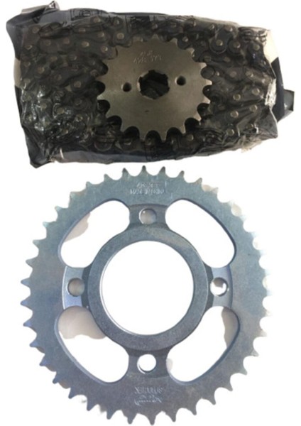 Cg 125 150 200 Zincir Dişli Seti Agk-125 15/38/110 Telli