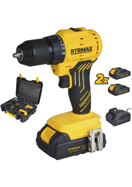 RTS5010 Şarjlı Matkap Kömürsüz 54 Nm 2x2 Ah 20V Çift Akü S-Lion - Akü Dahil fiyatları