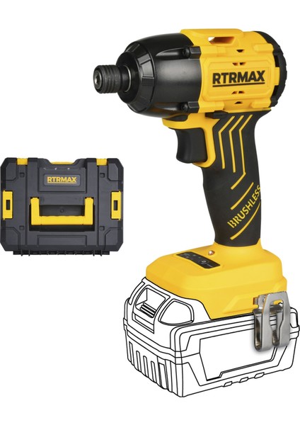 RTS5020B Şarjlı Torklu Vidalama Makinası Kömürsüz 200 Nm - Akü Hariç