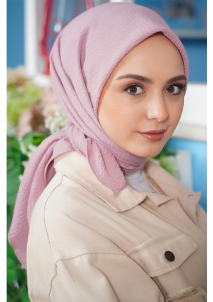 Kadın Tesettür Mio Caz Eşarp Hijab Pudra fiyatları